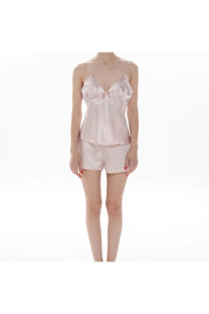 Kadın Pudra Saten Kutulu 6'lı Gelin Çeyiz Seti ROZ.86.EL.30.T