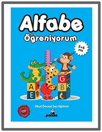 Beyaz Panda - Alfabe Öğreniyorum 5+6 Yaş