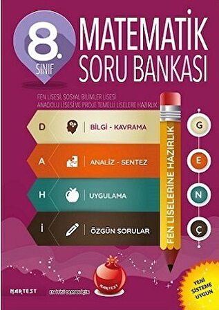 Nartest 8.Sınıf LGS Dahi Genç Matematik Soru Bankası