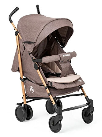 Maxi Taxi Floki Tam Yatar Baston Bebek Arabası - Kahve