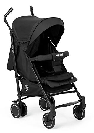 Maxi Taxi Floki Tam Yatar Baston Bebek Arabası - Siyah