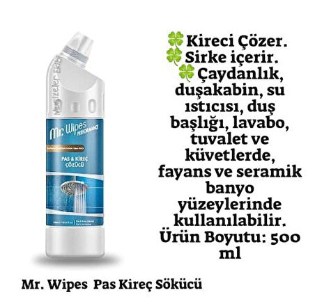 Mr wipes süper 5'li temizlik seti