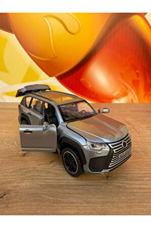 Lexus Jip Diecast Araba Füme Çöl Arabası Lexus 570 Model Diecast Araba Sesli Işıklı Açılan Kapılar