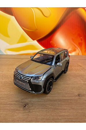 Lexus Jip Diecast Araba Füme Çöl Arabası Lexus 570 Model Diecast Araba Sesli Işıklı Açılan Kapılar