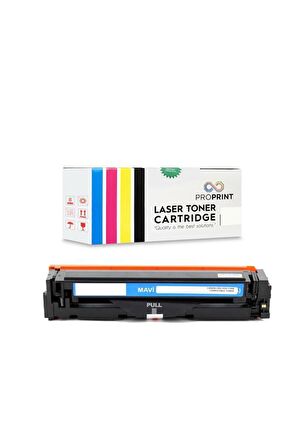 Proprint HP 203X CF541X Mavi Muadil Toner 2500 Sayfa M254dnw 