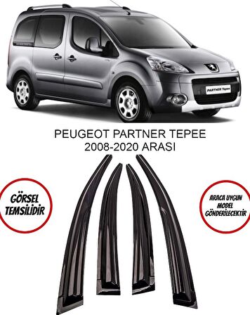 Balp Peugeot Tepee 2008-2016 Cam Rüzgarlığı 4lü Takım
