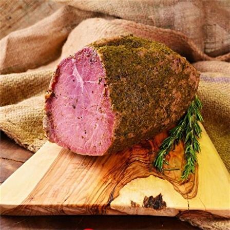 Roastbeef Tütsülenmiş Dana Füme Et Kekikli Az Yağlı Katkısız 1000 g e