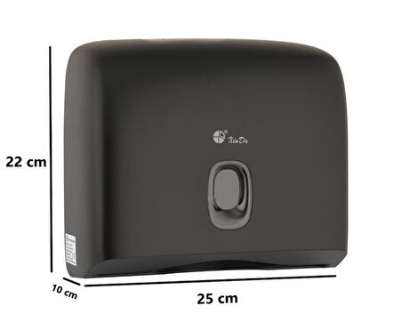 Omnipazar Xinda ZJH230 Z Katlı Kağıt Havlu Dispenseri Plastik 200'lü Siyah