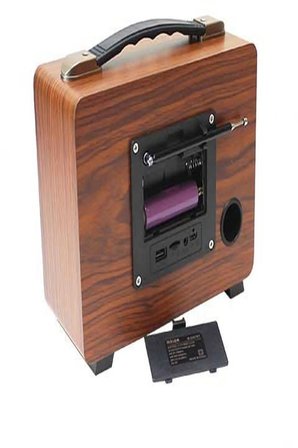M-2027BT Gerçek Ahşap Eskitme Kaplama Radyo Fm Am Sw USB Tf Aux Destekli Bluetooth Hoparlör