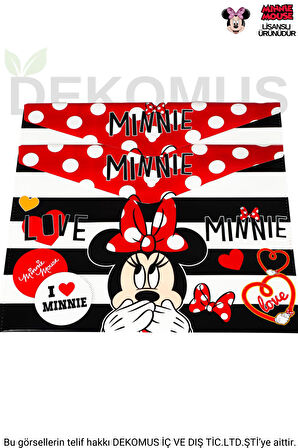 YENİ SEZON LİSANSLI MINNIE MOUSE TEKLİ ÇITÇITLI DOSYA 