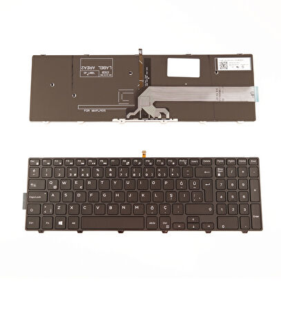 Dell Inspiron 3542 15-3542 Notebook Klavye Işıklı Türkçe Siyah