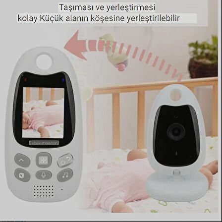 QASUL Yeni 2.0 inç kablosuz Video bebek izleme monitörü gece görüş güvenlik kamera