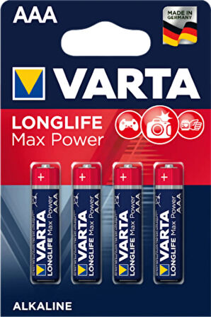 20 Adet Longlife Max Power Aaa Alkalin Ince Kalem Pil