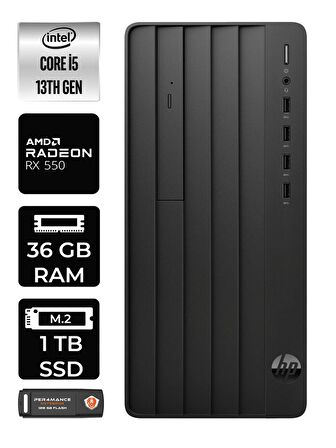 HP PRO TOWER 290 G9 i5 13500 36GB RAM 1TB SSD RX550/4GB W11HOME 8T2W9ES MASAÜSTÜ PC & PER4 BELLEK