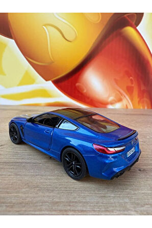 BMW M8 Diecast Model Araba Çekbırak Lisanslı 1:34 Ölçek Bmw M8 Diecast,metal Model Oyuncak Araba