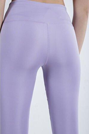 Yüksek Bel Tül Detaylı Kadın Tayt C-22342