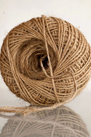 Jut İpi 100 gr Doğal İp, Çuval İp, Hasır İp, Hasır Renk 3 Adet