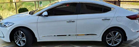 Hyundai Elantra 2016-2018 Cam Çıtası Nikelaj 10 Parça