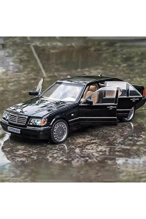 Mercedes Benz S320L Siyah Diecast Model Araba Mercedes Benz W140 320SEL Makam Arabası