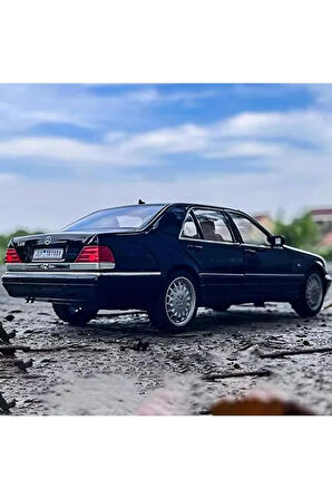 Mercedes Benz S320L Siyah Diecast Model Araba Mercedes Benz W140 320SEL Makam Arabası