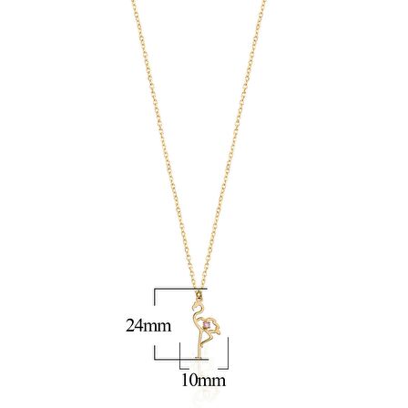 Minimal 7mm Pave Yuvarlak Renkli Taş Dizilimli Pırlanta Montür Altın Kaplama Gümüş Kolye