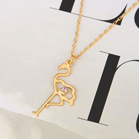 Minimal 7mm Pave Yuvarlak Renkli Taş Dizilimli Pırlanta Montür Altın Kaplama Gümüş Kolye