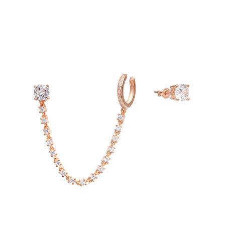 EMILIANO JEWELLERY 925 AYAR GÜMÜŞ TAŞLI KÜPE