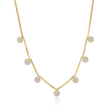 EMILIANO JEWELLERY 925 AYAR GÜMÜŞ TAŞLI  KOLYE