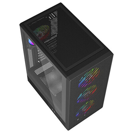 LYSERG PB A600B RGB Fan Kasa Amd Ryzen 5 8400F 16 GB Ram 500 GB SSD Asus Dual RTX 4060 W11 Pro