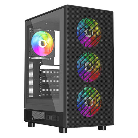 LYSERG PB A600B RGB Fan Kasa Amd Ryzen 5 8400F 16 GB Ram 500 GB SSD Asus Dual RTX 4060 W11 Pro