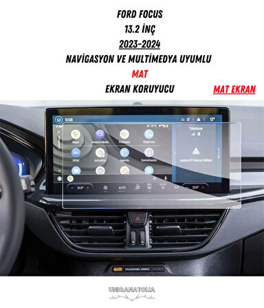 Ford Focus 2023-2024 Navigasyon ve Multimedya Uyumlu Mat Ekran Koruyucu