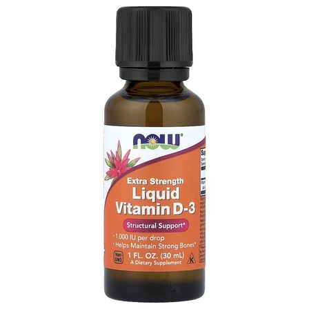 Extra Strength Liquid Vitamin D3 -1000 IU drop Helps Maintains Strong Bones 30 mL.