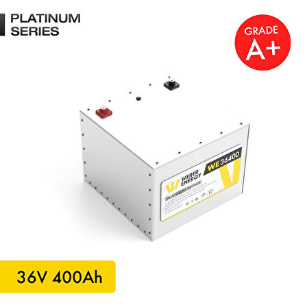 WERER ENERGY 36V 400Ah LiFePO4 Platinum Series Bluetooth'lu Lityum Demir Fosfat Akü 