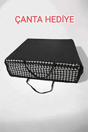 Çok Amaçlı Minder Yatak - Sünger Yer Yatağı (70x180cm kalınlık 7 cm) Akustik Beyaz