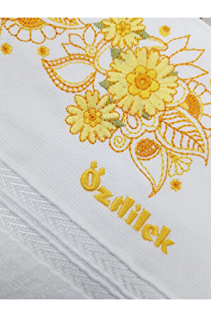 Özdilek Açelya Nakışlı Çeyizlik Havlu- 6 Adet M-4