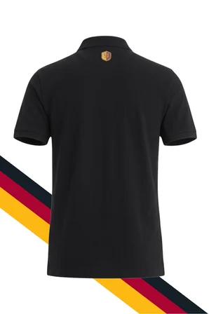 Galatasaray Lisanslı Polo Yaka Siyah T-shirt