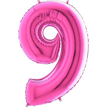 FOLYO BALON RAKAM 9 FUŞYA 100CM