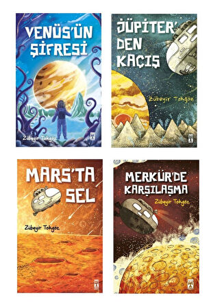 Zübeyir Tokgöz Venüsün Şifresi + Jüpiter'den Kaçış + Mars'ta Sel + Merkürde Karşılaşma (4 Kitap)