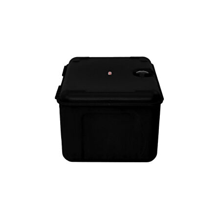 Gp Kompozit Pizza Servis Paket Çantası Termal Çift Katlı Siyah Fiber 53x37x27