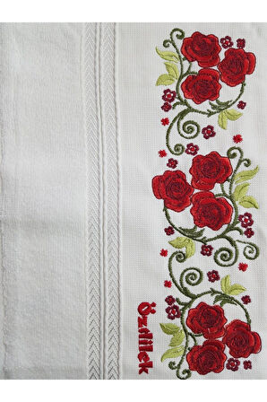 Özdilek Açelya Nakışlı Çeyizlik Havlu- 6 Adet M-3