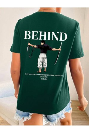 Unisex Toji X Baskılı Tasarım Tshirt