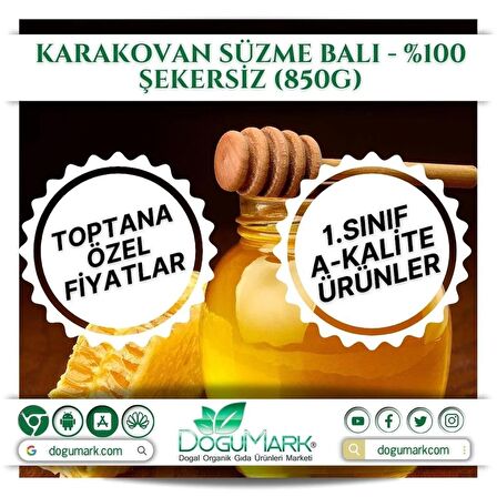 Karakovan Süzme Balı – %100 Şekersiz (850g)