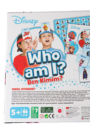 DEKOMUS İLE 48 ADET DISNEY KARAKTERİ WHO I AM ? (BEN KİMİM ?) İNGİLİZCE OYUN KARTI 