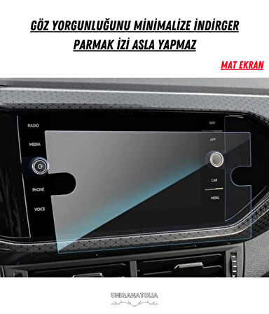 Volkswagen Tiguen 2022-2023 Navigasyon ve Multimedya Uyumlu Mat Ekran Koruyucu