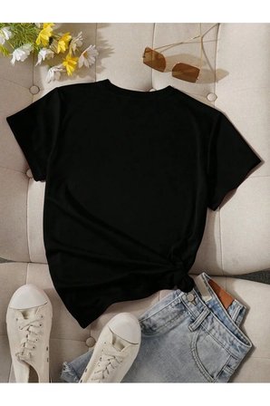Unisex Love Kalp Baskılı Tasarım Tshirt