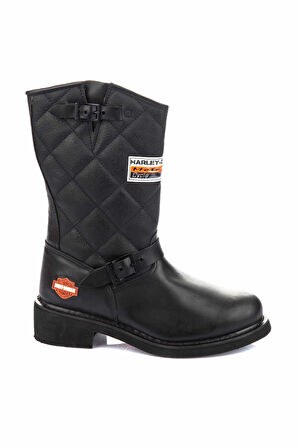 Black Hakiki Deri Erkek Bot & Bootie G1777005303