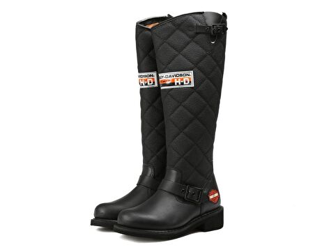 Black Hakiki Deri Kadın Bot & Bootie HD0777005803