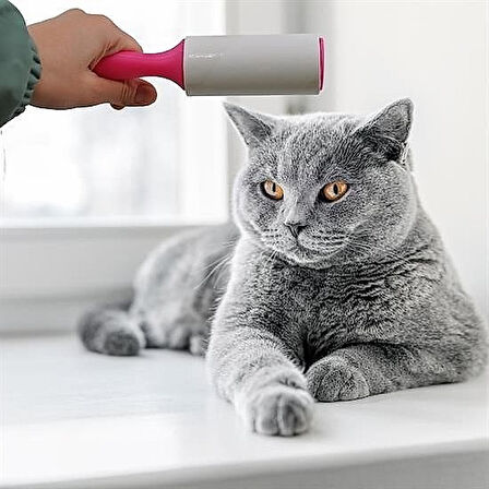 Yapışkanlı Tüy Toplama Rulosu, Kedi Köpek Tüyü Elbise ve Koltuk Temizleyici Aparat