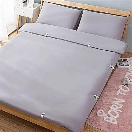 4 Adet İğnesiz Yorgan Çarşaf Perde Tutucu Sabitleyici Kaydırmaz Klips