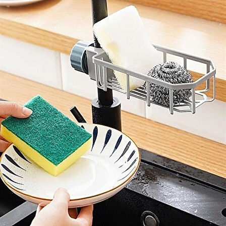 Musluk Kenarı Plastik Süngerlik ve Sabunluk – Mutfak Düzenleyici Organizer